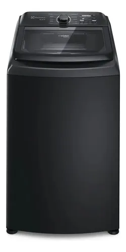 Máquina de Lavar Electrolux 14.5kg Preta Efficient Cesto Inox Jet&Clean e Filtro Fiapos LEP15