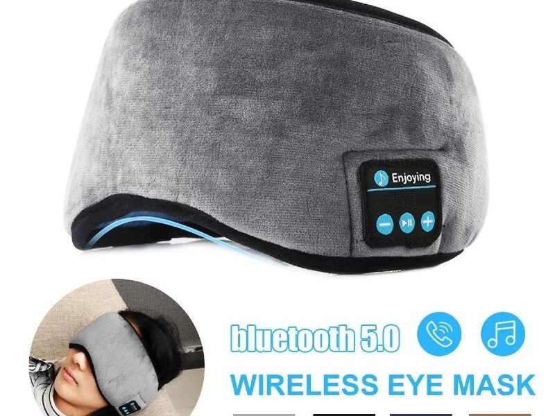 Mascara de Dormir Bluetooth Com Fone de Ouvido- Tapa Olho para Sono Tranquilo e Relaxante