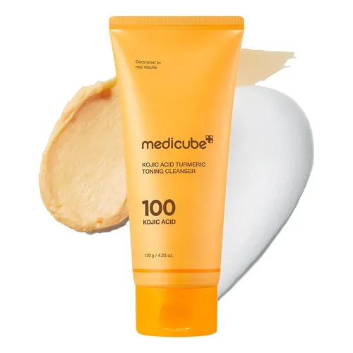 Medicube Sabonete Facial Toning Cleanser Com Kojic Acid E Turmeric Para Limpeza Profunda E Uniformizacao Da Pele E Refinamento Da Textura