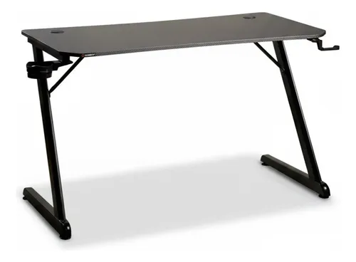 Mesa Gamer Husky Snow Preto Fibra De Carbono Hdg100