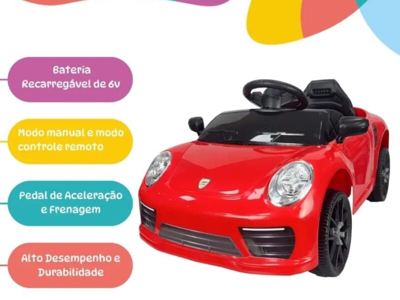 Mini Carro Elétrico Infantil Compact 6v Vermelho Zippy Toys