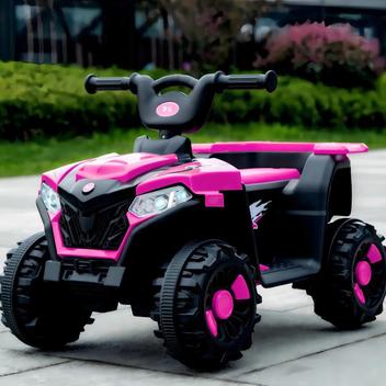Mini Quadriciclo Elétrico Infantil Rosa Bateria 6 Volts Som e Luz – Brinq Kids – Moto Elétrica Infantil –