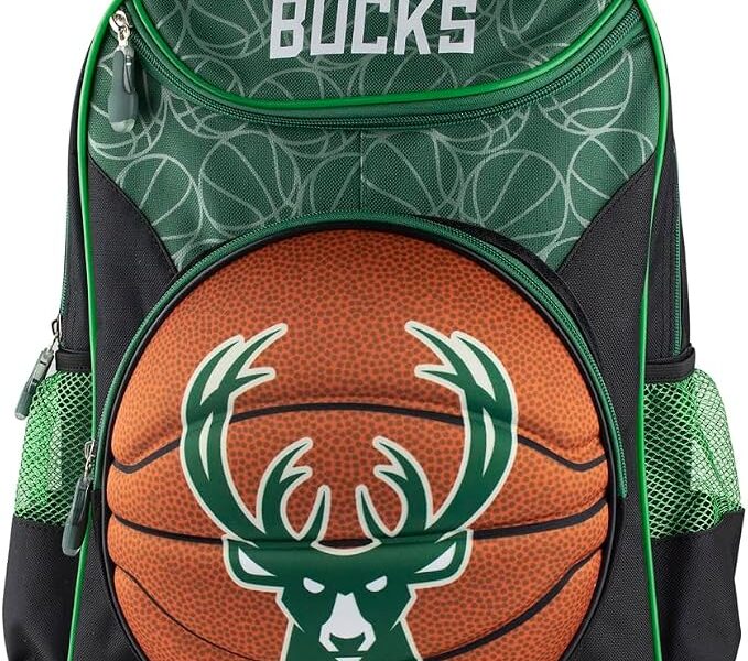 Mochila 3D – NBA -Milwaukee Bucks, Maccabi Art. na Link por R$ 64,90