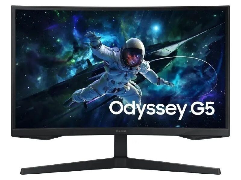 Monitor Gamer Samsung Odyssey G5, 27 , Qhd, 165hz Cor Preto