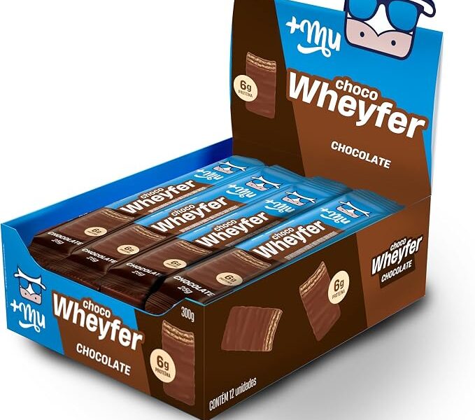 +Mu Chocowheyfer Proteico Sabor Chocolate – Display com 12 unidades – 300g
