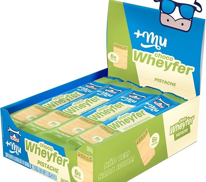 +Mu Chocowheyfer Proteico Sabor Pistache – Display 12 unidades 25g