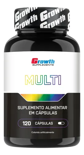 Multivitamínico 120 Cáps. Growth Supplements – Sabor Neutro (Nova Fórmula)