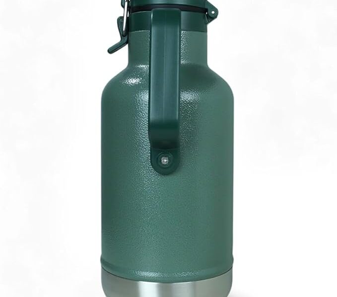 NTK, Garrafa Térmica Growler Aço Inoxidável 1,9L para Bebidas, Verde