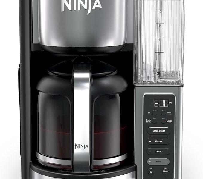 Ninja Cafeteira Fresh Brew, garrafa de vidro para 14 xícaras, inoxidável