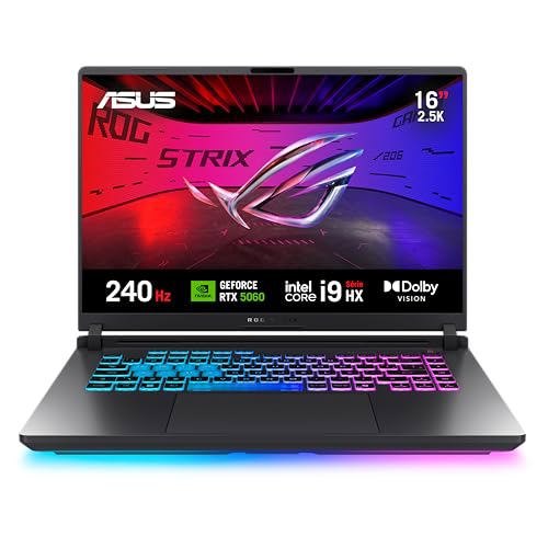 Notebook ASUS ROG Strix G16, Intel Core i9, RTX 5060, 16 GB, 512 GB SSD W11 Home, 16.0”, Eclipse Gray – G615JMR-S5001W na Amazon por R$ 10.789,00