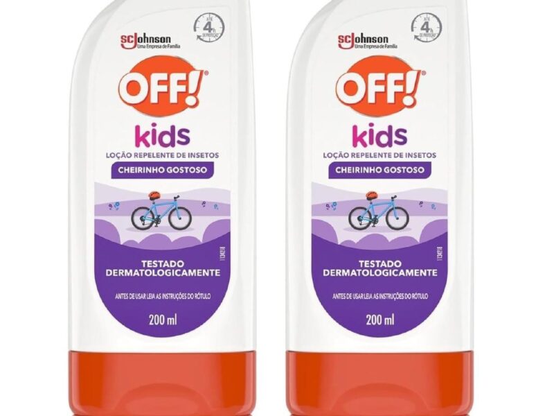OFF! Kids Loção Repelente de Insetos Infantil, 2 Unidades de 200ml