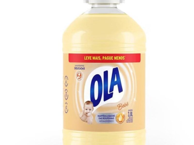 Ola Bebê Sabão Líquido para Roupas Finas e Delicadas, 3,8L