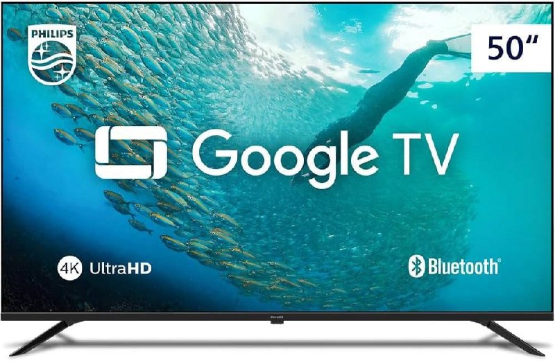 PHILIPS, Smart TV, 50” 4K UHD, 50PUG7019/78, Google TV, Comando de Voz, HDR