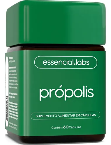 PRÓPOLIS VERDE com 1000mg por dose – Extrato com Máxima Absorção e Concentração – 60 Cápsulas
