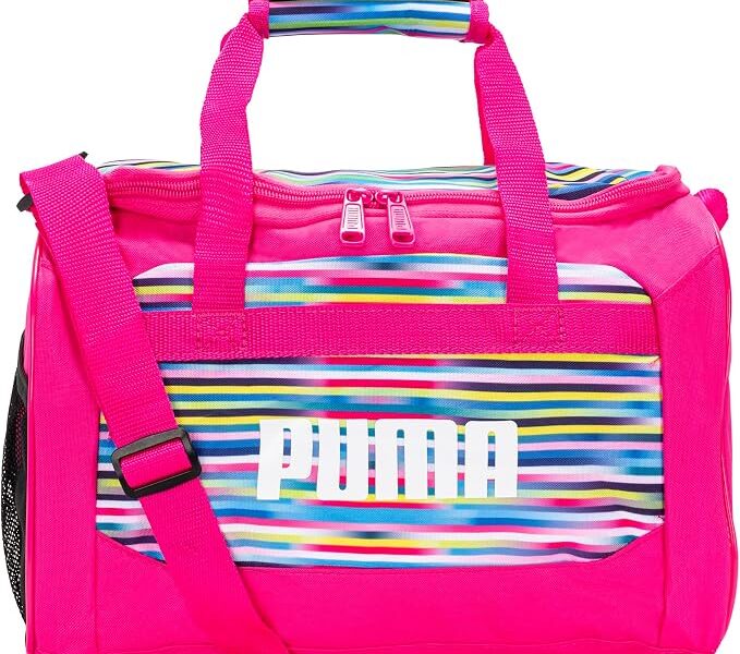 PUMA Bolsa esportiva Evercat Transformation infantil, Rosa/Multi, tamanho nico