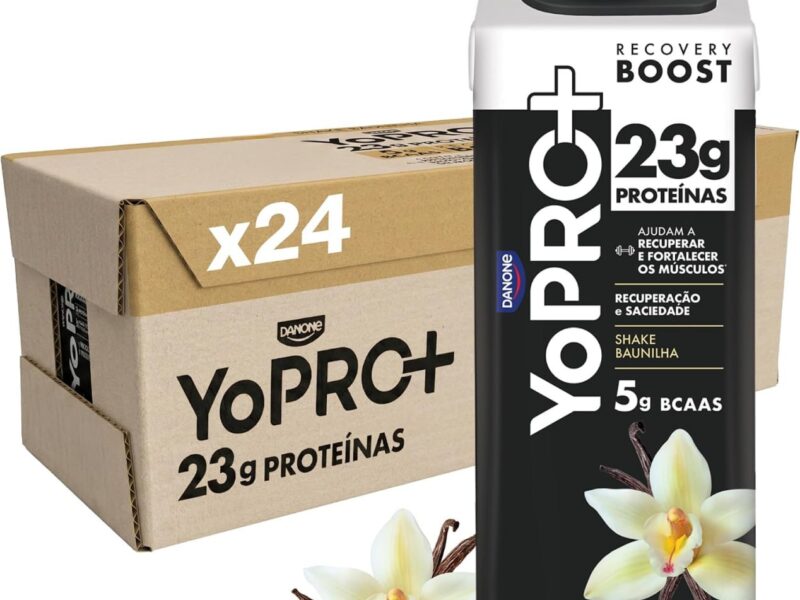 Pack YoPRO Bebida Láctea UHT Baunilha, Alto Teor de Proteína (23 g), Caixinha 250 ml – 24 Unidades
