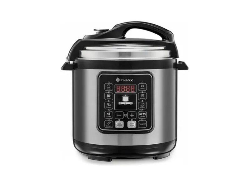 Panela De Pressão Elétrica Digital 6l, Fmaxx, Inox 1000w