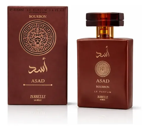 Perfume Arábe Asad Bourbon 100ml – Marca Isabelle La Belle | Fixação Intensa, Notas Amadeiradas Marcantes E Elegância Masculina