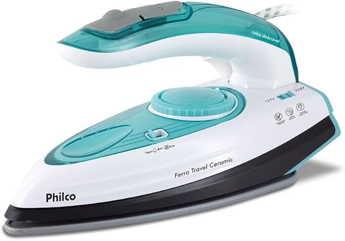 Philco Ferro a Vapor Travel Ceramic Bivolt Base em Cerâmica