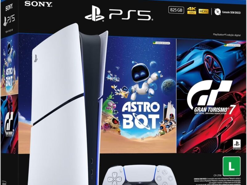 PlayStation®5 Slim Digital 825GB – Pacote ASTRO BOT e Gran Turismo 7