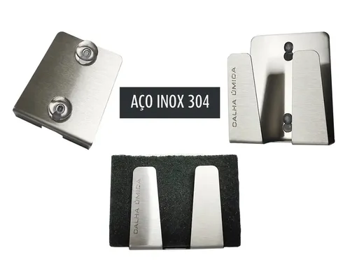Porta Esponja Inox Com Ventosa Suporte Multifuncional P/ Pia Cor Inox Escovado Scotch Brite