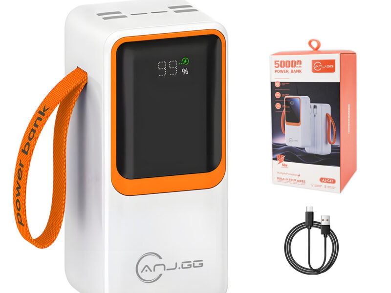 Power Bank 20000/30000/50000mAh Carga Rápida Display Digital 33W~66W USB Type-C na S por R$ 72,99