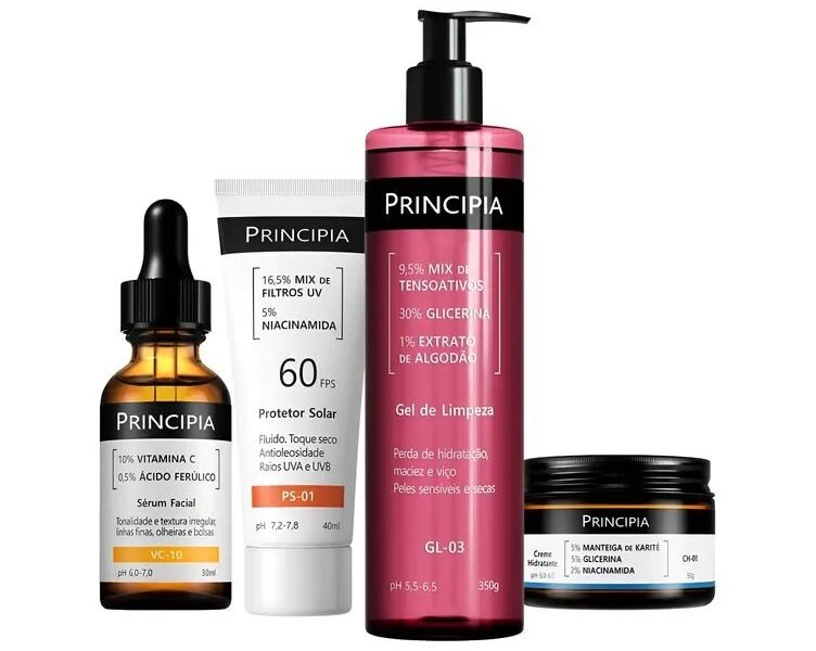 Principia Kit Essencial Gl-03 + Ch + Vc + Ps Sensível Dia/noite