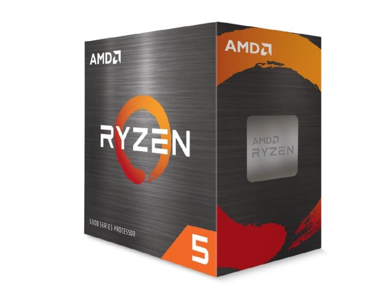 Processador AMD Ryzen 5 5500 100100000457BOX, Cerâmica Cinza
