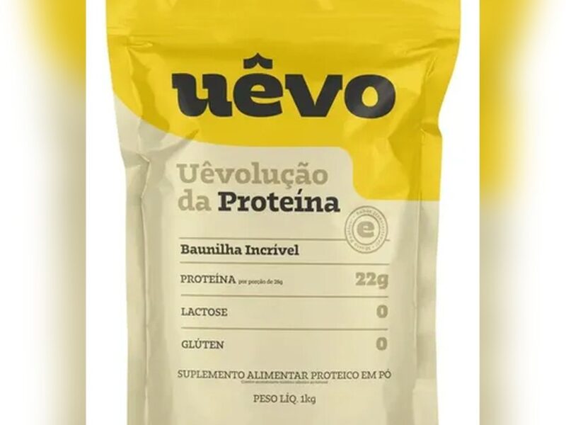 Proteína em Pó Uêvo Sabor Baunilha 1kg Refil