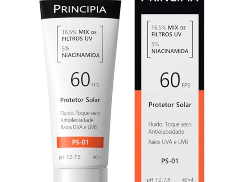 Protetor Solar Facial 16,5% Mix de Filtros UV + 5% Niacinamida FPS 60 PS-01 com 40ml