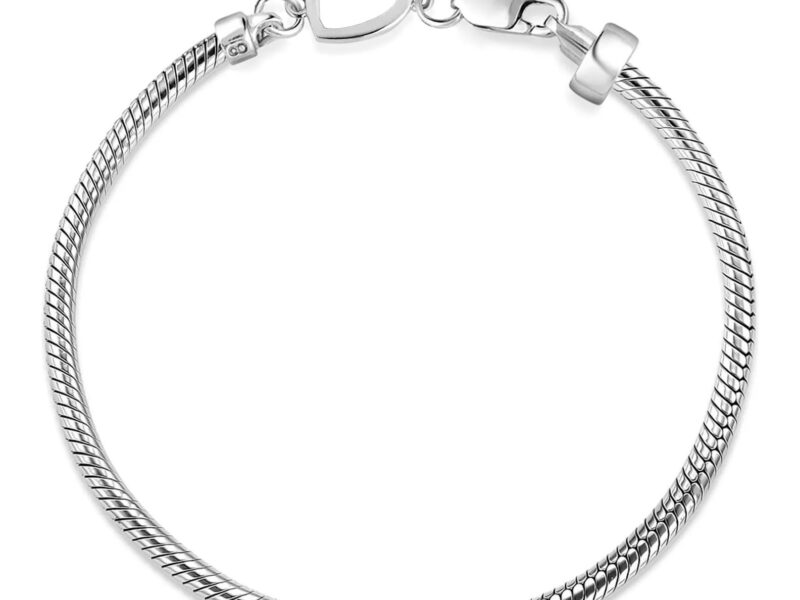 Pulseira Life Coração Em Prata 925