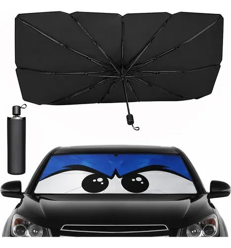 Quebra Sol Para Brisa Carro Protetor Solar Chuva(olho Preto)