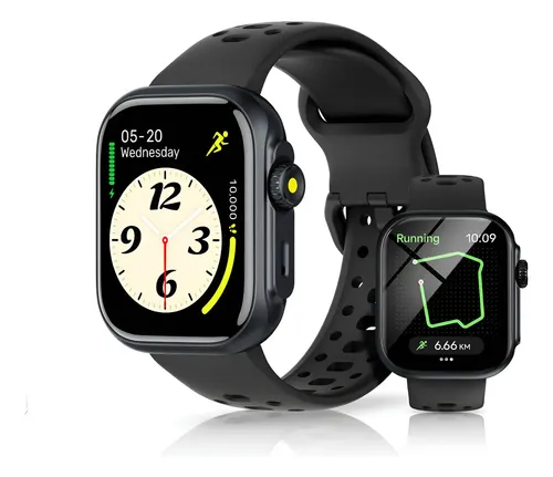 Relógio Smartwatch Bettdow Fb041 47 Mm Esportivo Alexa E Gps 1.85 Cor Rosa Mesh Preto