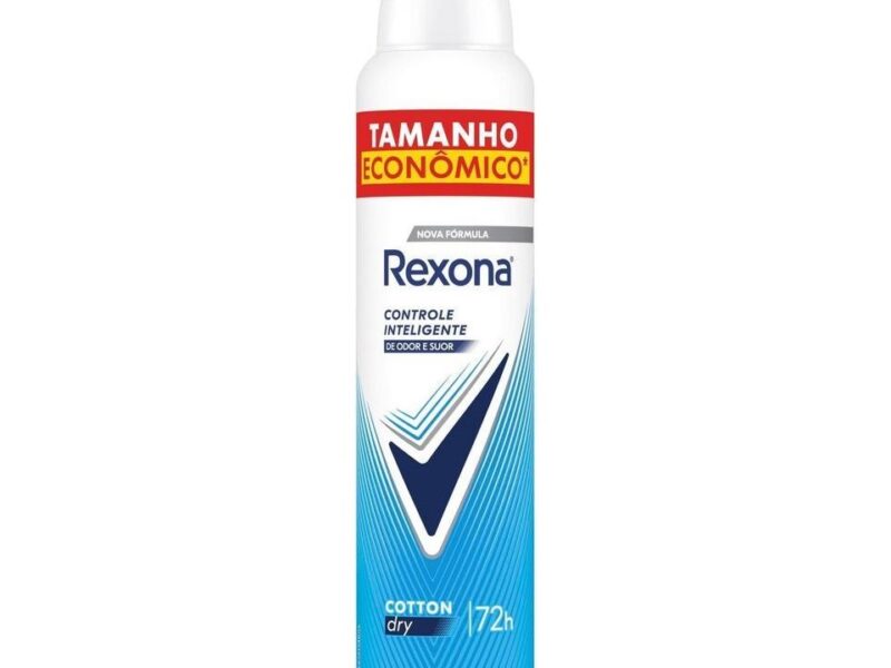 Rexona Antitranspirante Aerossol Cotton Dry 250 ML, Leve Mais Pague Menos, Embalagem Pode Variar