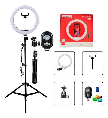 Ring Light Led Iluminador 26cm+tripé 2.1m Ringlinght Luz Led