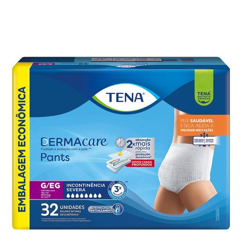 Roupa Íntima Tena Pants Dermacare G/EG 32 Unidades