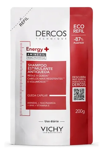 Shampoo Antiqueda Estimulante com Aminexil, Dercos Energy+ Vichy, 200g na Meli por R$ 55,43