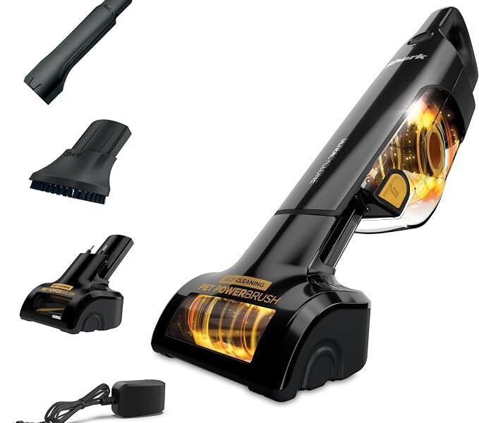 Shark Aspirador de mão sem fio UltraCyclone Pet Pro Plus, sucção potente, aspirador portátil para carro e casa, escova elétrica para animais de estimação, ferramenta de fenda, escova de esfregar, copo