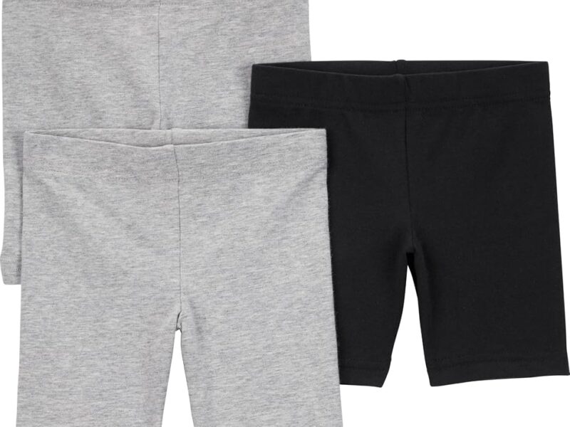 Shorts Pacote com 3 shorts de bicicleta Simple Joys by Carter’sbebê-meninas