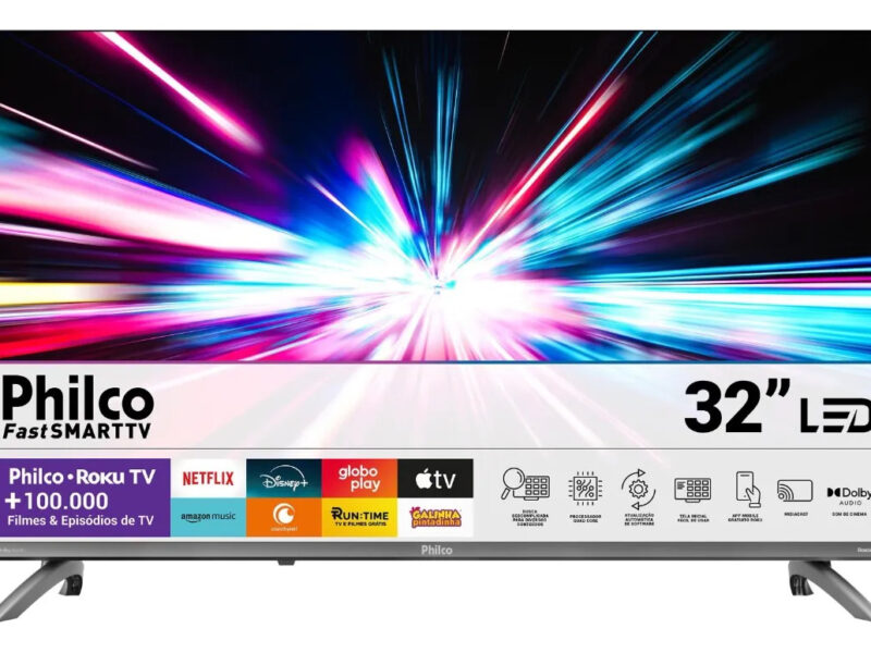 Smart Tv 32 Philco Roku Tv Dolby Áudio Hdr10 P32crb