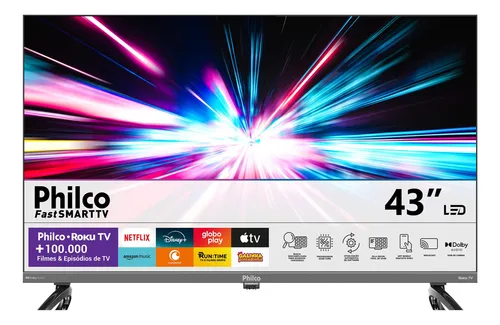 Smart Tv 43 Philco P43vik Roku Led Dolby Audio Wi-fi Hdmi Hdr Full Hd 110/220v