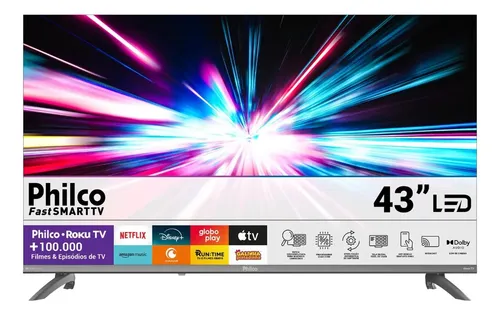 Smart Tv 43&quot&quot Philco Full Hd Roku Tv Hdr10 Dolby P43cra