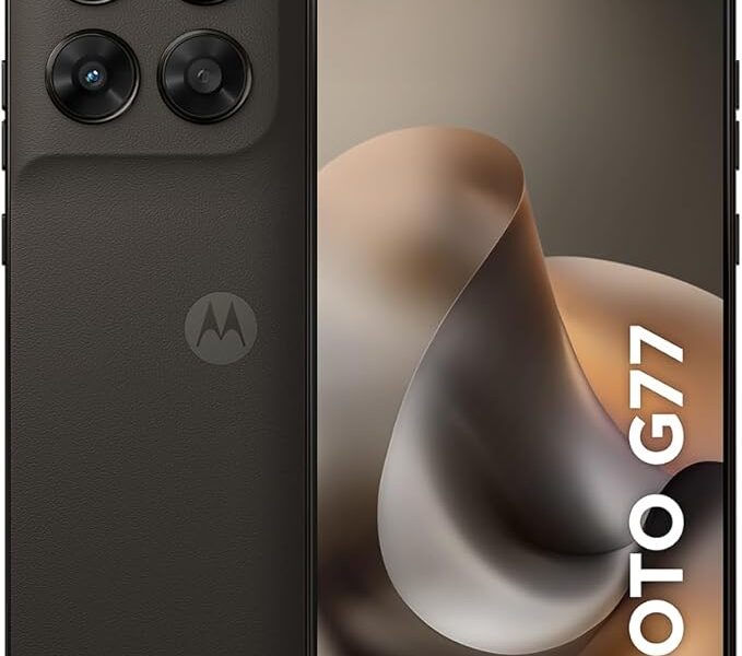 Smartphone Motorola Moto G77 5G – 256GB 24GB (8GB RAM + 16GB RAM Boost) camera 108MP Ultra-Pixel, tela 1.5K extreme Amoled 120hz, ultrarresistente – Marrom
