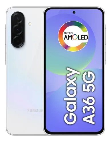 Smartphone Samsung Galaxy A36 5G 128GB 6GB RAM Câmera Tripla de até 50MP Selfie de 12MP IP67 Super AMOLED 6.7&quot&quot NFC Recursos AI Android e Segurança Snapdragon – Branco