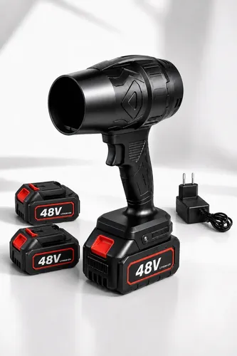 Soprador de Folhas Hardline 48V, Kit com 2 Baterias e Carregador para Jardim e Carro