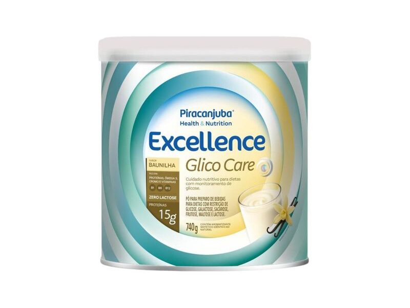 Suplemento Alimentar Excellence Glico Care Baunilha 740g