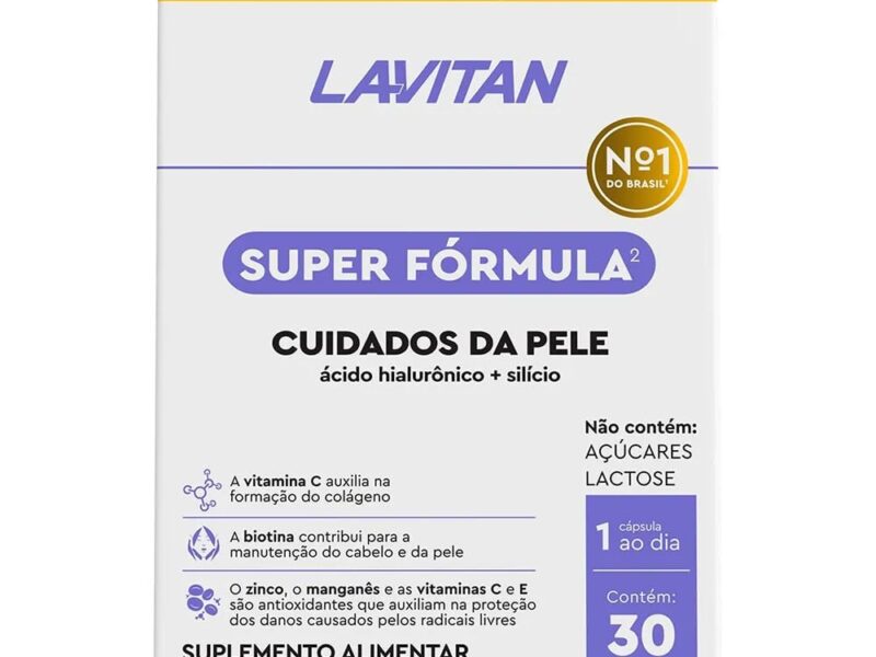 Suplemento Alimentar Lavitan Super Fórmula Cuidados da pele 30 Cápsulas
