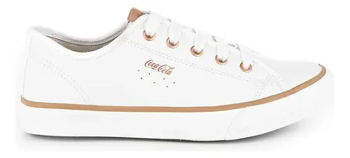 Tênis Coca Cola Feminino Stream Leather Casual Leve Original