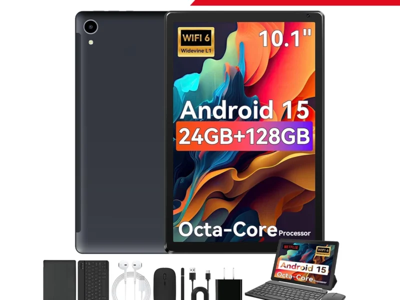 Tablet 10 Android 15 8 núcleo 24GB 128GB Wi-Fi 6