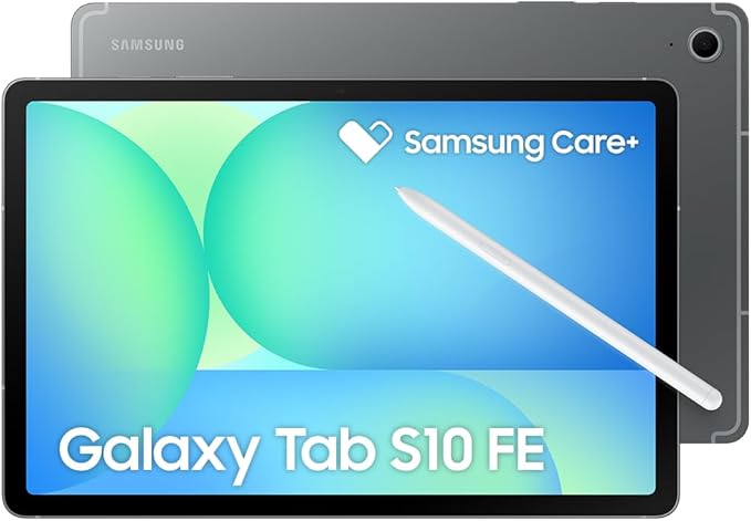 Tablet Samsung Galaxy Tab S10 FE, Cinza, 128GB, 8GB RAM, Tela Imersiva de 10.9″ 90Hz, Camera Traseira de 13MP, Câmera Frontal de 12MP Ultra Wide, Wifi 6, IP68, Android 15